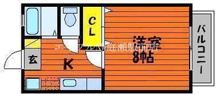 ラッキー撫川の物件間取画像